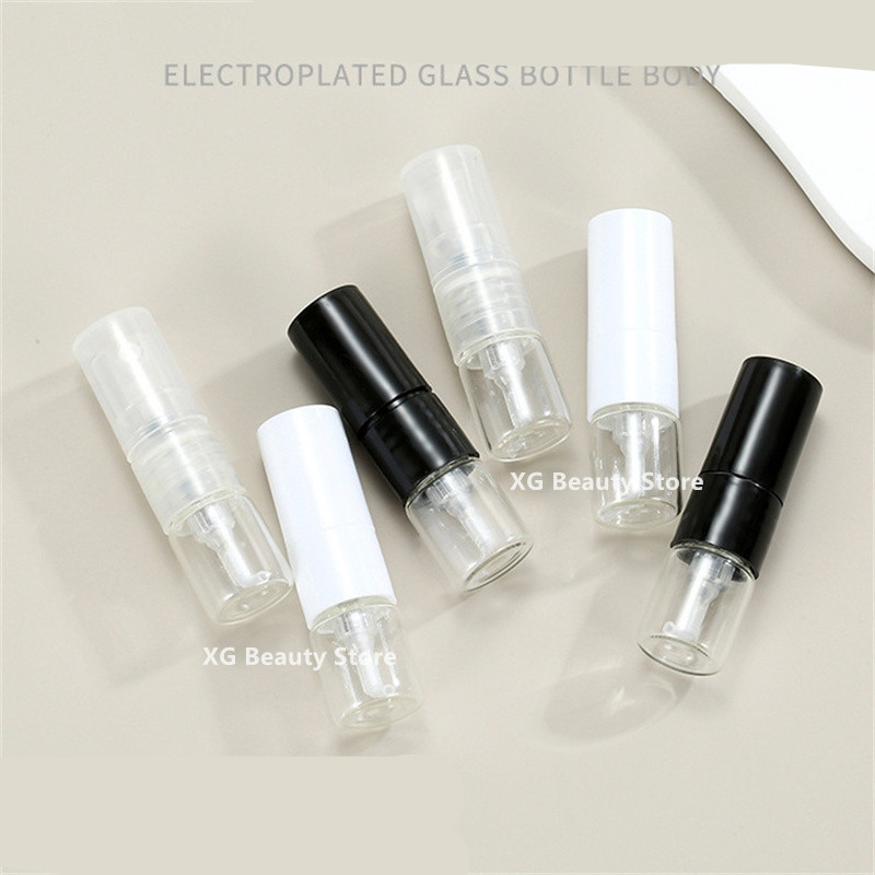Perfume Fragrance Bulk - Bulk 5/50/100/200pcs 1ML Black Glass Spray