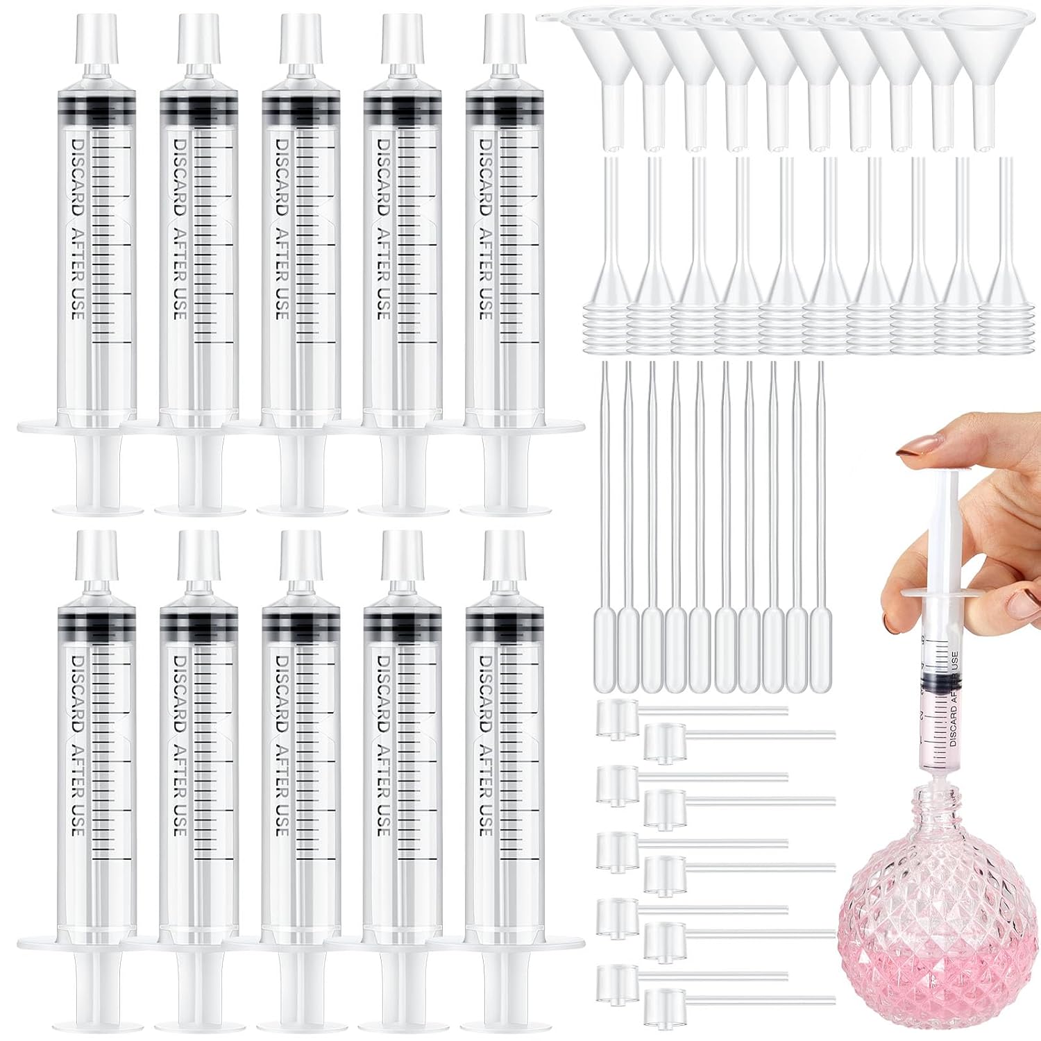 25/50PCS  perfume refill pump  - огляд і ціна Fragrance Atomizer Pump