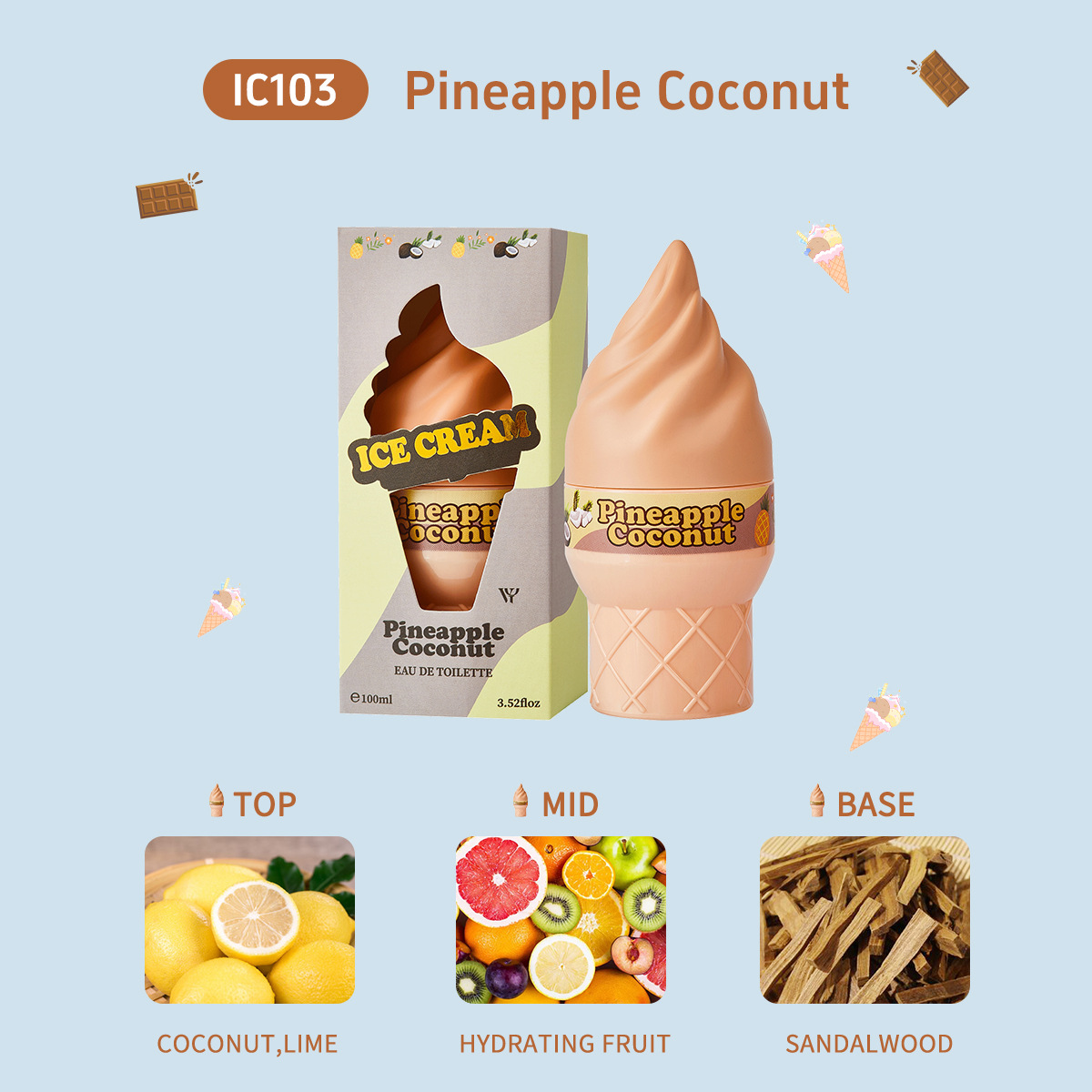 Ice Cream Cone Perfume Body Sp - огляд і ціна Perfume Fragrance Bulk